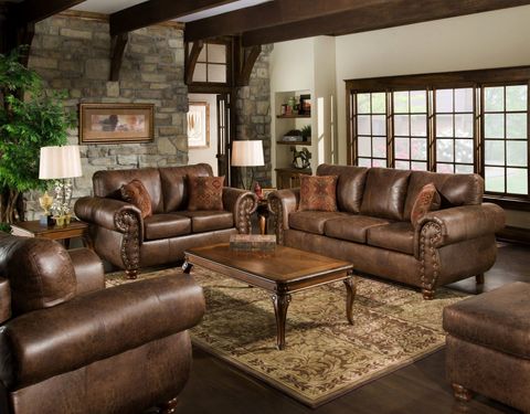 11 Smart Designs Of How To Make 3 Piece Living Room Set Cheap | Leather ... for Ian Saddle Brown Leather 4 Piece Living Room Set