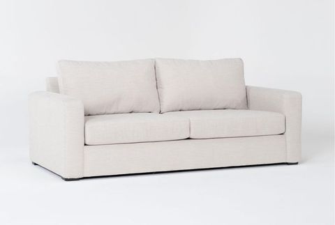 Araceli Ii Sand Beige 86" Sofa | Beige Fabric Sofa, Beige Loveseat ... pertaining to Araceli Ii Sand Beige Fabric 4 Piece 95" Sofa Loveseat Oversized Arm Chair & Storage Ottoman Set