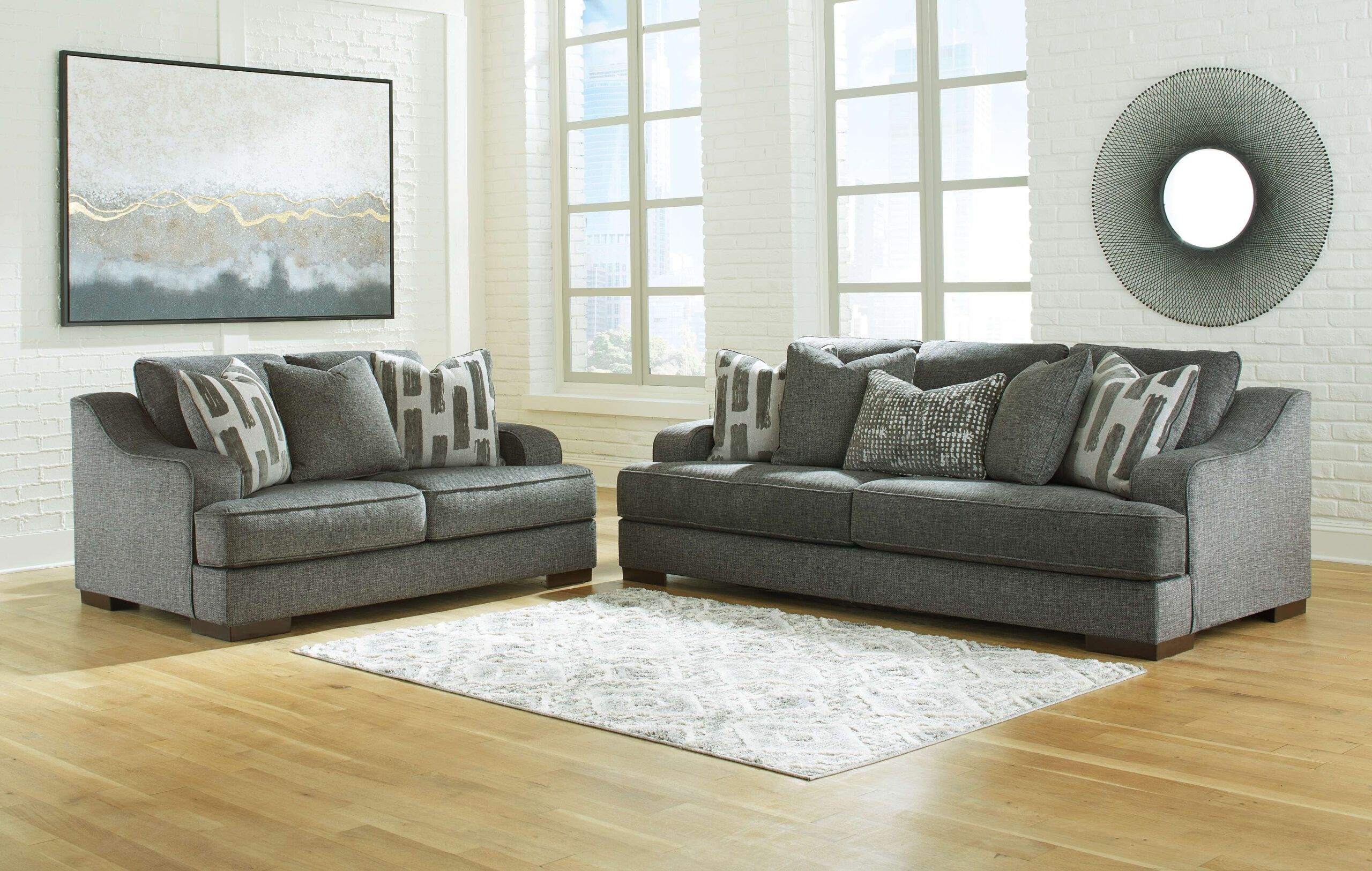 Ashley Furniture Living Room Set | Cabinets Matttroy throughout Lyric Charcoal Grey Velvet: Unveiling the Elegance of a Modern Living Room