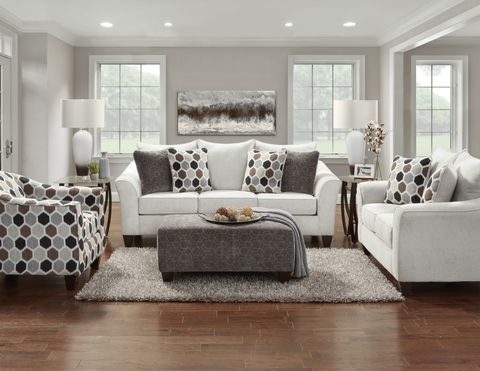 Camero Fabric 4-Piece Living Room Set, Sliver - Walmart.com throughout Crafting Comfort Understanding the 4-Piece Living Room Set Design