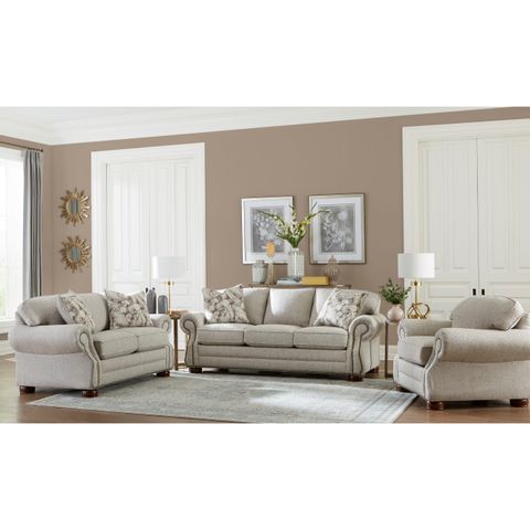 Canora Grey Shurtz 3 Piece Sleeper Living Room Set | Wayfair intended for Reid Grey Fabric 3 Piece Living Room Set