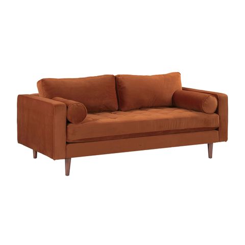 Cave Burnt Sienna Velvet Living Room Set At Futonland inside How to Choose the Perfect Santana 3-Piece Sofa Set for Your Home