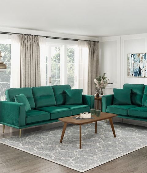 Dark Green Sofas Are Trending, According To Living Room Wishlists intended for Creating a Harmonious Home Styling Your Space with Marques Heritage Green Fabric