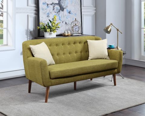 Dark Green Sofas Are Trending, According To Living Room Wishlists pertaining to Marques Heritage Green Fabric 4 Piece Sofa Loveseat Arm Chair & Ottoman Set