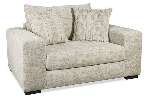 Galactic Parchment 2 Piece Sofa & Oversized Chair Set - Georgia ... inside Santo Foam Beige Performance Fabric Microfiber 102" Fabric Queen Sleeper/Loveseat/Oversized Chair Set