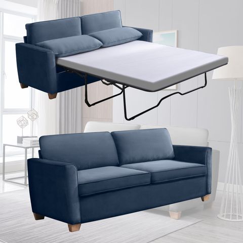 Mixoy Velvet Loveseat Sleeper Sofa Bed, 2-In-1 Pull Out With Included ... with regard to Living Room Transformation How to Choose the Right Oversized Arm Chair