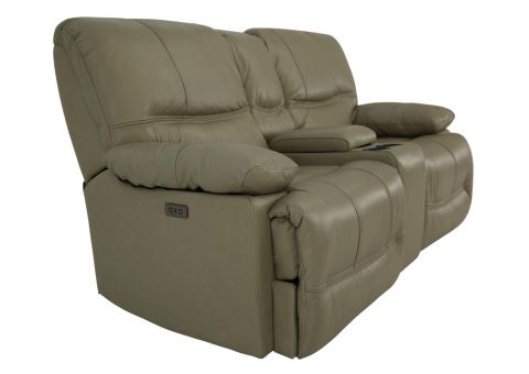 Odessa Taupe Leather 1P Power Zero Gravity Reclining Loveseat With ... intended for 3 Piece Matrix Taupe Leather Power Zero Gravity Reclining Audio Living Room Set With Sofa Console Loveseat & Recliner