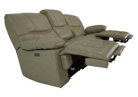 Odessa Taupe Leather 1P Power Zero Gravity Reclining Sofa Ivan Smith ... inside Creating Your Dream Living Room Experience with the Perfect Set