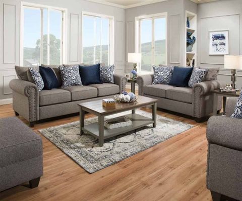 Simmons Upholstery - Emma 4 Piece Living Room Set - 9175Br-03-02-01-095 ... within Crafting Comfort Understanding the 4-Piece Living Room Set Design