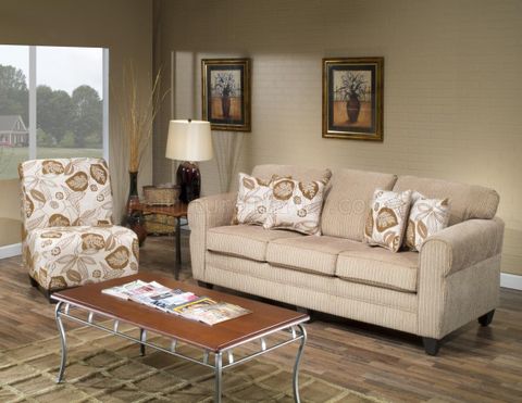 Sofa And Chair | Cabinets Matttroy for Reid Buff Beige Fabric 3 Piece Living Room Set