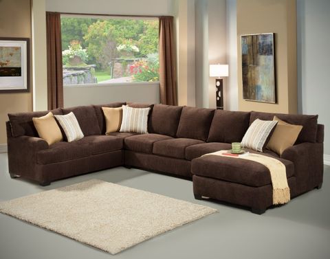 The 10 Best Collection Of Chocolate Brown Sectional Sofas for Maximizing Space The Ottoman and Chair Integration with the Amallo Sofa Set