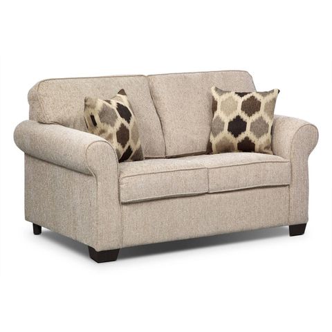 Top 30 Of Loveseat Twin Sleeper Sofas for Aramis Cream Beige Fabric Sofa/Loveseat/Twin Memory Foam Arm Chair Sleeper Set