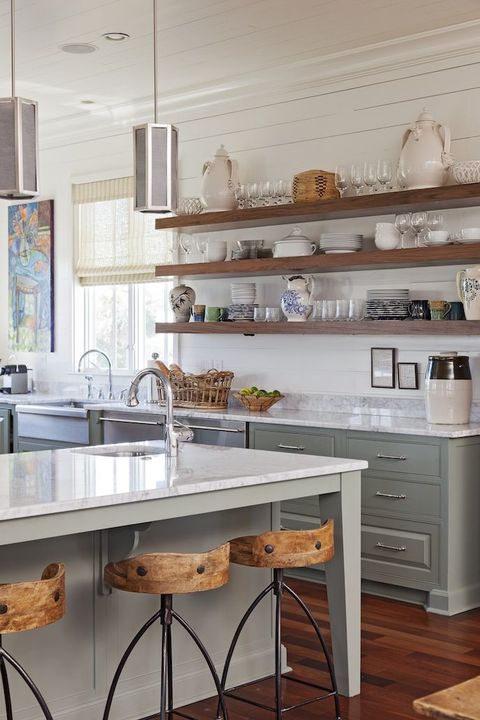 26 Kitchen Open Shelves Ideas | Decoholic pertaining to Beyond the Surface A Detailed Look at the Alameda Kitchen Island's Material and Build Quality