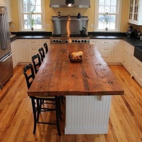 44 Awesome Rustic Kitchen Island Design Ideas - Pimphomee | Rustic ... regarding Cocina Kitchen Island In Natural With Spice Rack And Engineered Wood Top
