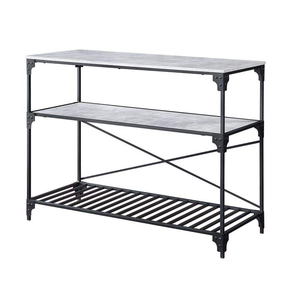 Acme Furniture Jakob Black And Concrete Finish Kitchen Island With ... for Unveiling the ACME Jakob Kitchen Island Design The Ultimate Guide
