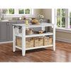 Acme Sezye 2-Shelf Wooden Kitchen Island In White Finish - Transitional ... within Transforming Your Kitchen Space with the ACME Sezye Island A Comprehensive Guide
