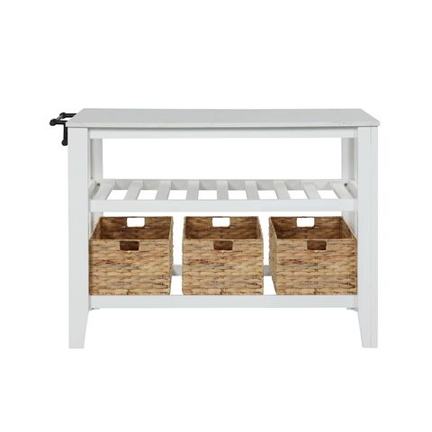 Acme Sezye Kitchen Island In White Finish | Homesquare with regard to Transforming Your Kitchen Space with the ACME Sezye Island A Comprehensive Guide