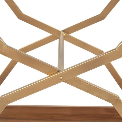 Adore Decor Jolie Kitchen Bar Cart Gold/Brown - Contemporary - Kitchen ... intended for Styling Secrets for Your Jolie Kitchen Bar Cart Maximizing Form and Function