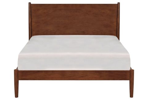 Alton Cherry Queen Platform Bed | Full Platform Bed, Queen Platform Bed ... inside Alton Cherry Ii Queen Wood Platform Bed & Headboard 3 Piece Bedroom Set With 2 Nightstands
