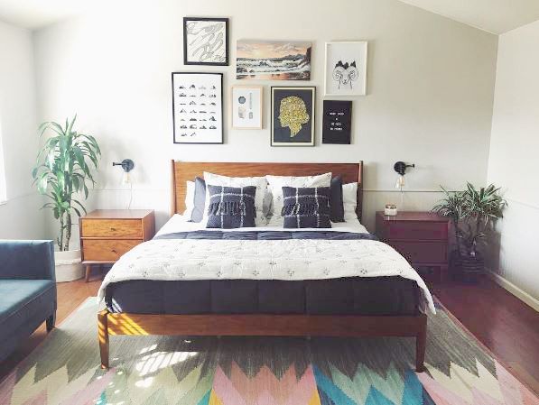 Alton Cherry Queen Platform Bed - Hanaposy pertaining to Alton Cherry Ii Queen Wood Platform Bed &amp; Headboard 3 Piece Bedroom Set With 2 Nightstands