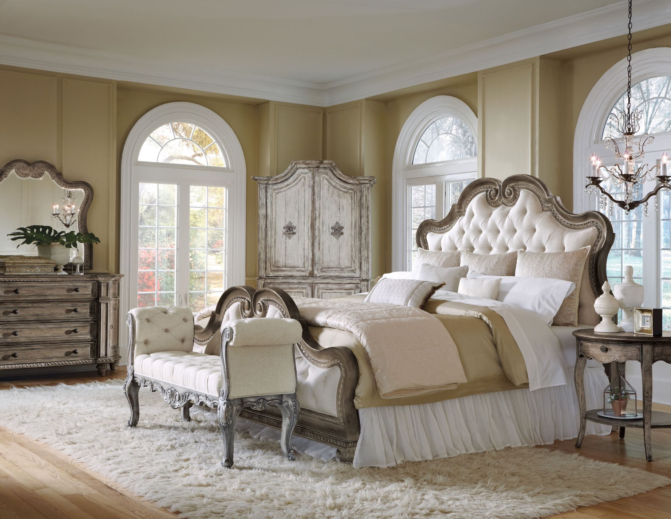 Arabella Upholstered Bedroom Set From Pulaski (211170-211171-211172 ... throughout Designing Serenity A Guide to Styling Your Bedroom with Nate Berkus and Jeremiah Brent