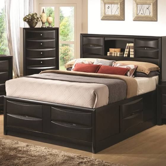 Ashley Furniture Beds | Bed Frame With Drawers, King Storage Bed, King ... within Baylie White King 3 Piece Bedroom Set With 2 1 Drawer Nightstands
