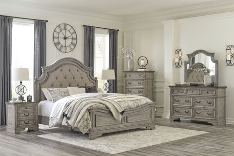 Ashley (Signature Design) Lodenbay Queen Bedroom Set | Johnny Janosik ... pertaining to Pine