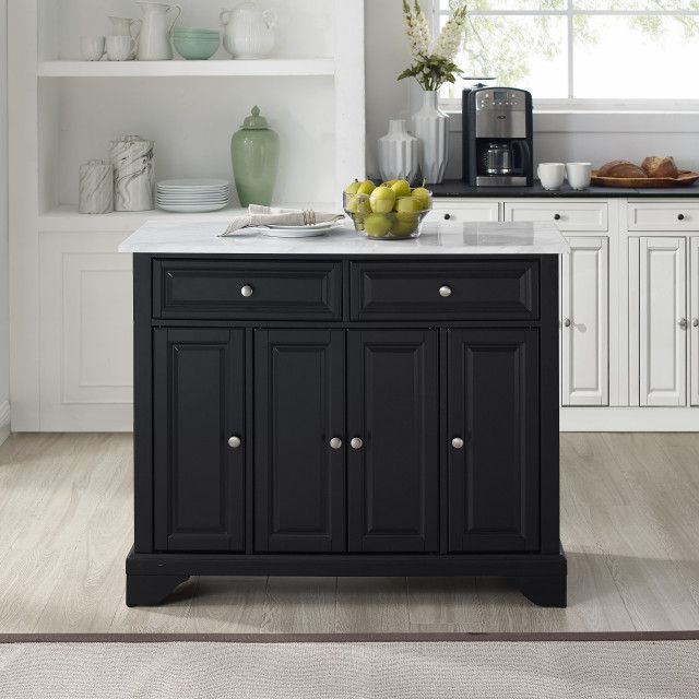 Avery Kitchen Island/Cart - Transitional - Kitchen Islands And Kitchen ... in Avery Kitchen Cart