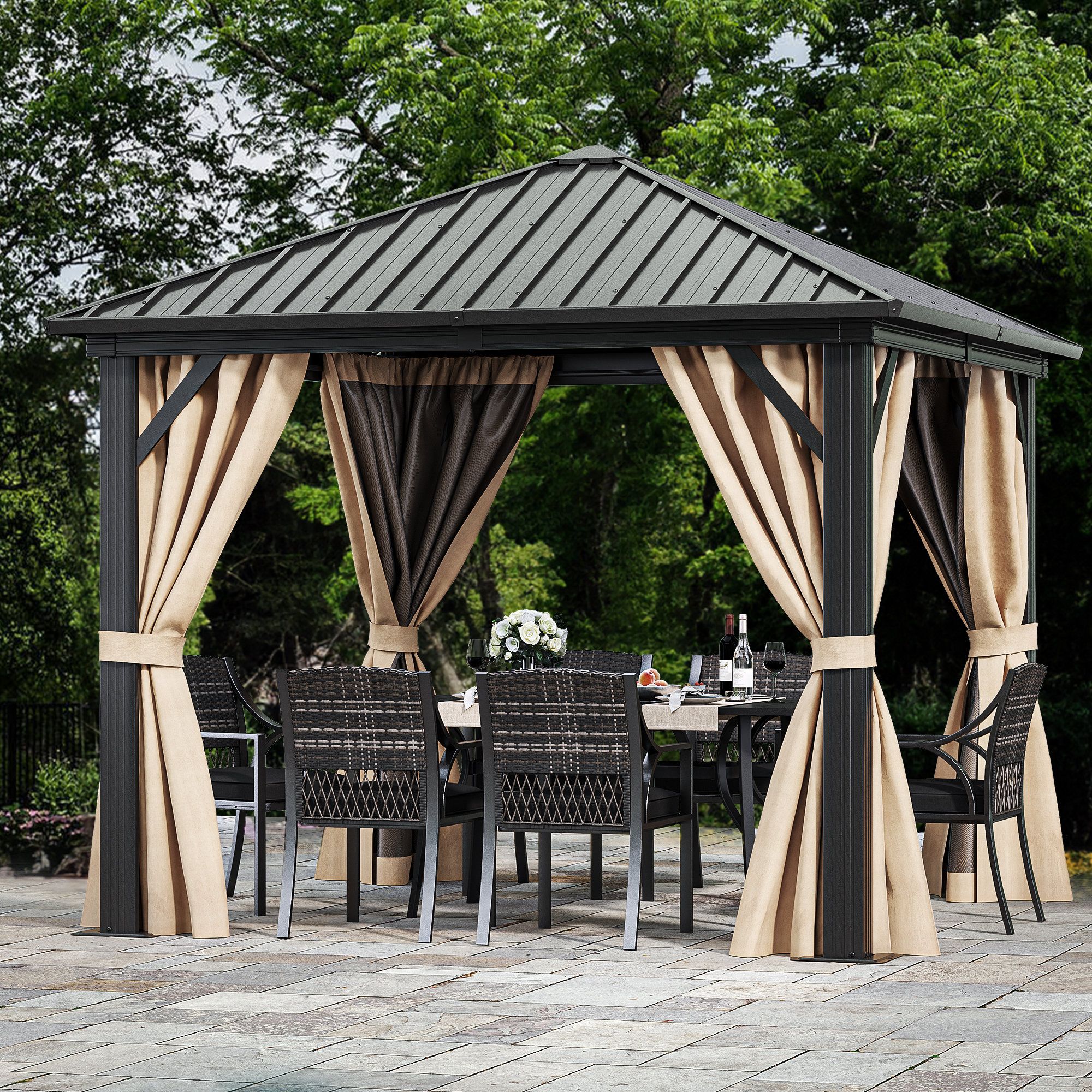 Creating Your Outdoor Oasis A Guide to 10×10 Aluminum Gazebo Placement