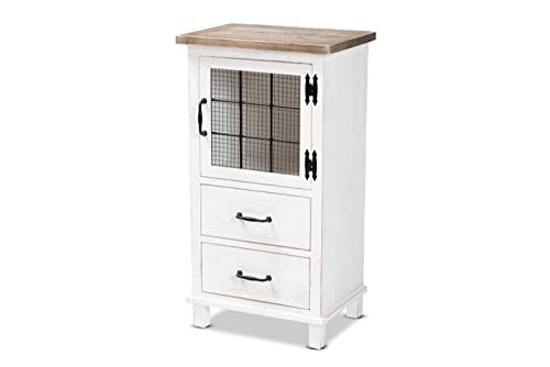 Baxton Studio Faron Classic And Traditional Farmhouse Two-Tone ... for From Concept to Cozy The Art of Styling with Baxton Studio's Dorthy Pieces