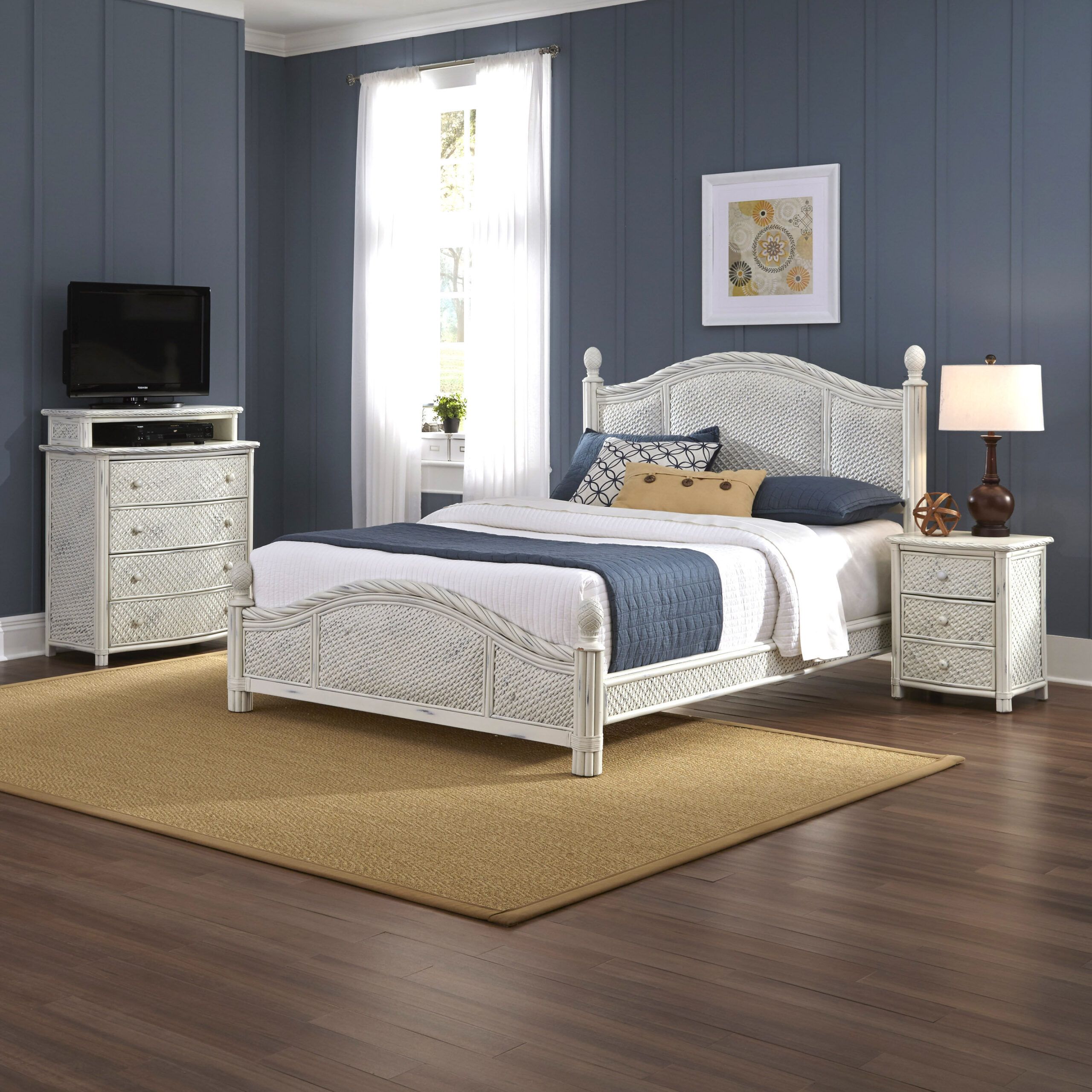 Bay Isle Home Oliver Panel 3 Piece Bedroom Set &amp; Reviews | Wayfair regarding Cassie White Queen Wood 3 Piece Bedroom Set
