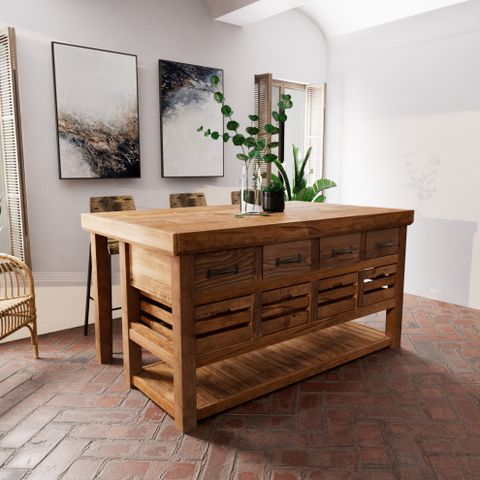 Beau Kitchen Island - Transitional - Kitchen Islands And Kitchen Carts ... within Choosing the Right Beau Kitchen Island 48x30x36 Style and Material Guide