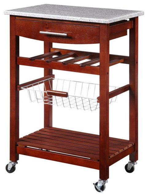 Benzara Spacious Wooden Kitchen Island With Granite Inlaid Top,Gray And ... regarding Benzara Bm251232 Kitchen Island With 2 Tier Metal Shelf, White And Gray