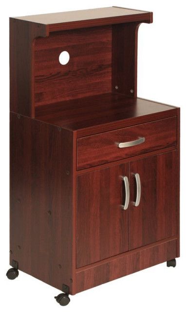 Better Home Products Shelby Kitchen Wooden Microwave Cart In Mahogany ... throughout Rolling Kitchen Cart Deep Dive Shelby&amp;#039;s Features and How They Benefit You