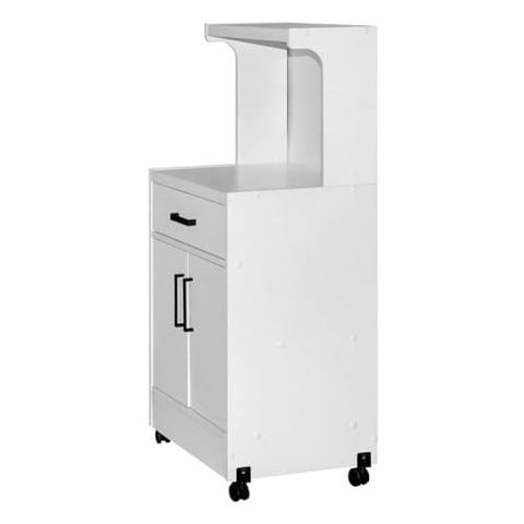 Better Home Products Shelby Kitchen Wooden Microwave Cart In White ... for Better Home Products Shelby Kitchen Wooden Microwave Cart In White