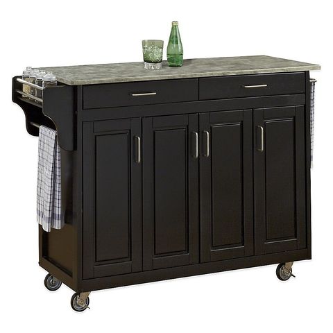 Black Kitchen Island Cart With Granite Top At Wallace Yang Blog with regard to Beyond the Basics Unveiling Hidden Features of Catania Kitchen Carts