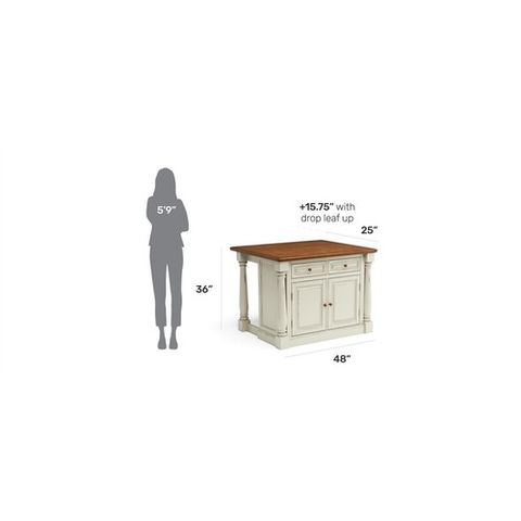 Bowery Hill 2-Drawer And 4-Shelf Wood Kitchen Island In Off White | Ebay within Bowery Hill 2-Drawer And 4-Shelf Wood Kitchen Cart In Natural
