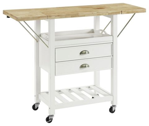 Bristol Double Drop Leaf Kitchen Cart - Transitional - Kitchen Islands ... inside Bristol Double Drop Leaf Kitchen Cart