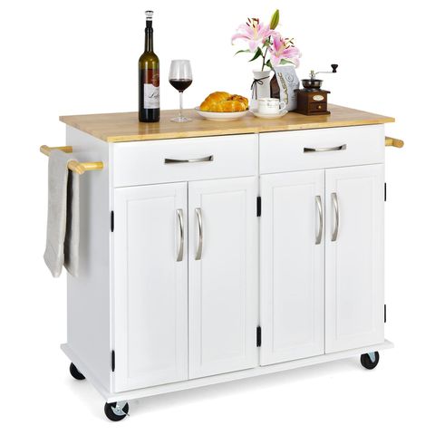 Buy Giantexmobile Kitchen Islands, Large Kitchen Cart With 2 Drawers ... within Transforming Your Kitchen Space with the ACME Sezye Island A Comprehensive Guide
