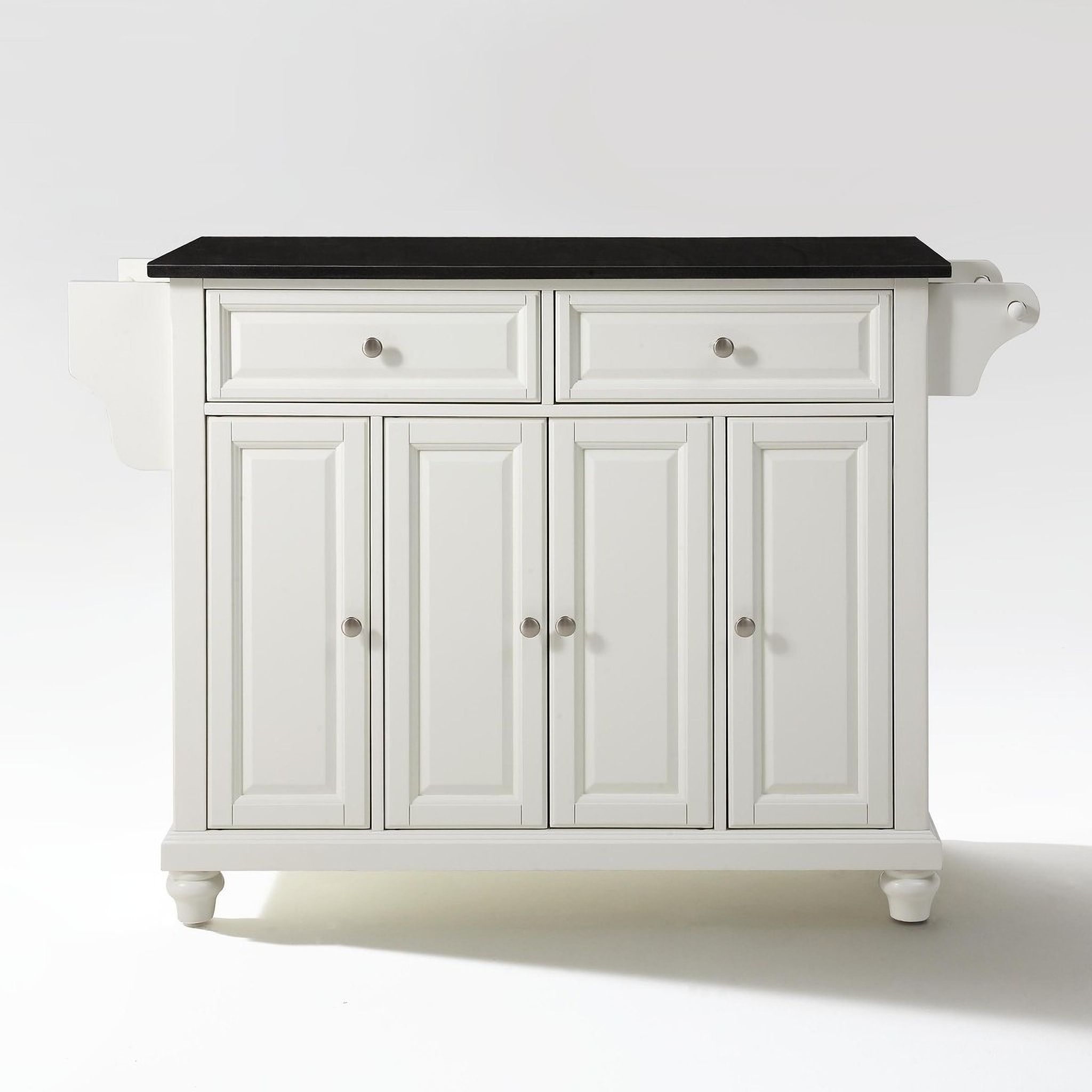 Maximizing Kitchen Space with a Black and White Island Cart Design Secrets