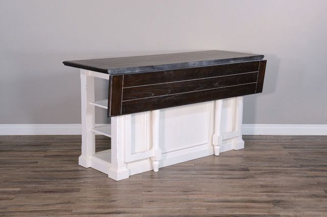 Carriage House Kitchen Island With 13&quot; Drop Leaf - French Country ... in Carriage House Kitchen Island With 13&quot; Drop Leaf