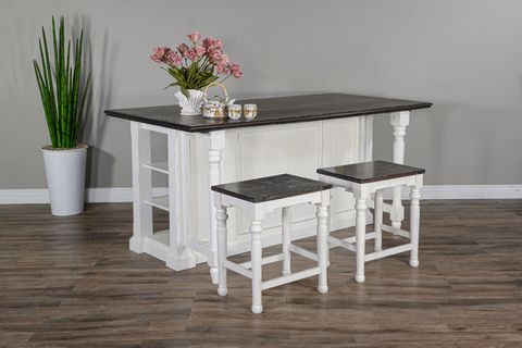 Carriage House Kitchen Island With 13" Drop Leaf - French Country ... regarding Creating Culinary Comfort How a Drop Leaf Island Enhances Kitchen Life
