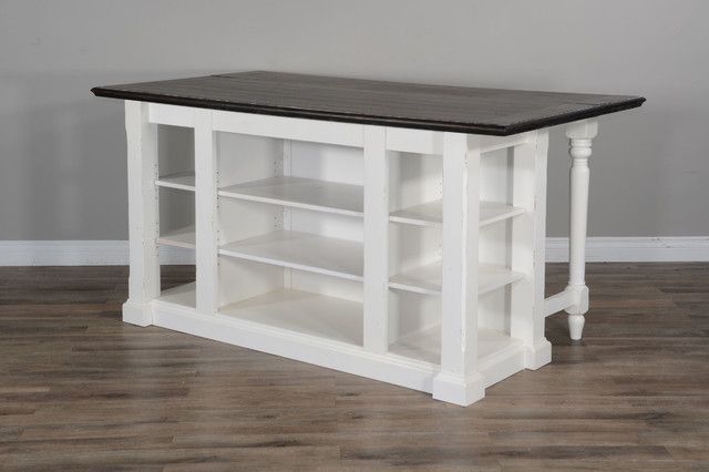 Carriage House Kitchen Island With 13&quot; Drop Leaf - French Country ... with Carriage House Kitchen Island With 13&quot; Drop Leaf