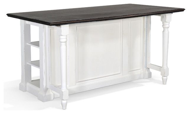 Carriage House Kitchen Island With 13&quot; Drop Leaf - French Country ... within Creating Culinary Comfort How a Drop Leaf Island Enhances Kitchen Life