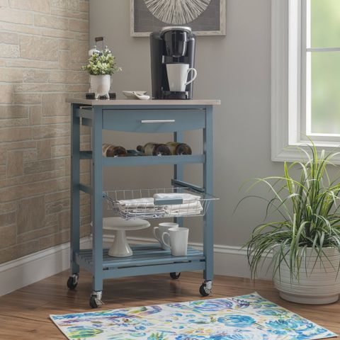 Clarke Pine Kitchen Islands & Carts At Lowes.com throughout Clarke White Kitchen Cart