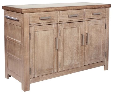 Cocina Kitchen Island In Brown Engineered Wood With Stainless Top ... with Creating Your Dream Kitchen with a Natural Cocina Island
