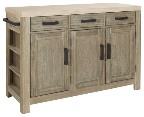 Cocina Kitchen Island In Natural With Spice Rack And Engineered Wood ... regarding Creating Your Dream Kitchen with a Natural Cocina Island
