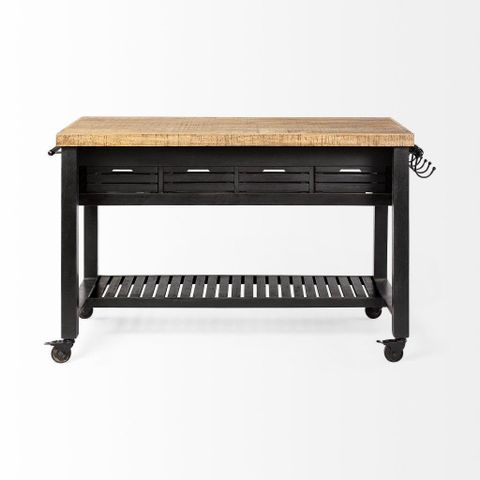 Columbia Black Wooden Kitchen Island By Mercana | 1Stopbedrooms with regard to Caring for Your Columbia Black Wooden Kitchen Island Tips and Tricks