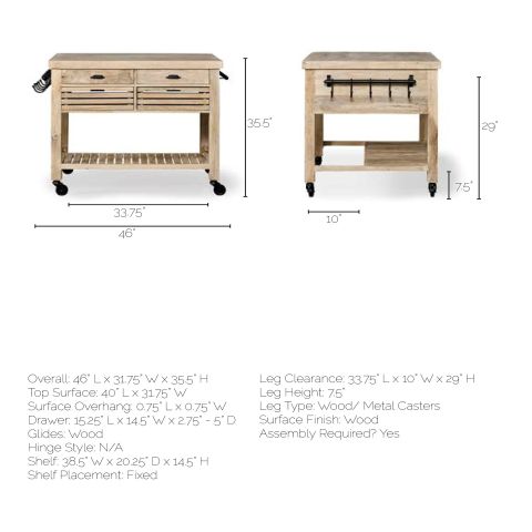 Columbia Ii Light Brown Base With Black Iron Knobs Rolling Kitchen ... inside Essential Tips for Maintaining Your Columbia II Light Brown Base Kitchen Island
