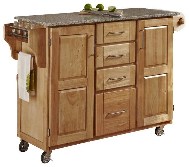 Create-A-Cart White Finish With Cherry Top - Kitchen Islands And ... within Mahogany&amp;#039;s Enduring Appeal in Kitchen Design A Comprehensive Guide